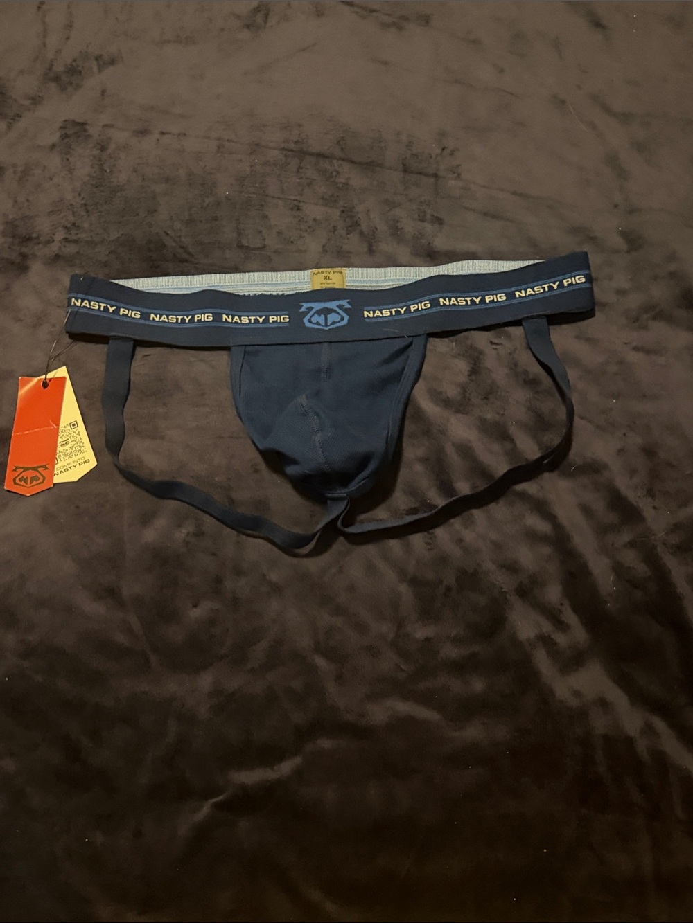 Nasty Pig Dark Blue Branded Jock